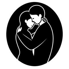silhouette of a couple