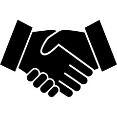 handshake icon vector illustration