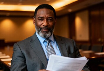  Confident African American Businessman