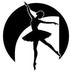 ballet dancer vector illustration
