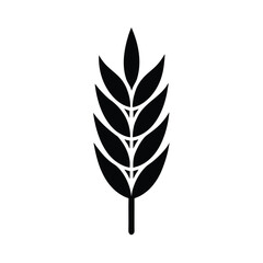 Wheat Grain Icon Vector Illustration