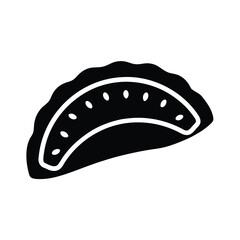 Empanada Icon Vector Illustration