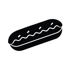 Eclair Icon Vector Illustration
