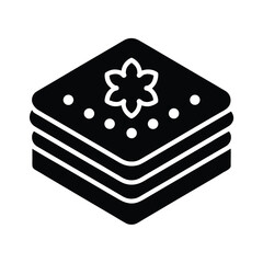 Mille Feuille Icon Vector Illustration