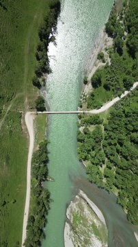 Beautiful nature of Eastern Kazakhstan. The Uryl River in Katon.