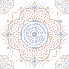 A seamless Indigenous Australian Dreaming pathway pattern featuring dotted lines connecting circular motifs. Perfect for cultural and educational art.