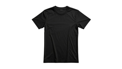Black t-shirt on black background