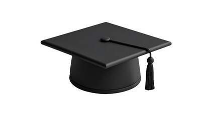 Dark, academic graduation cap icon