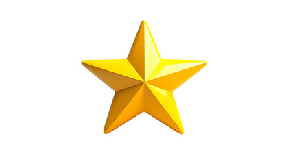 Golden glossy star on black ground