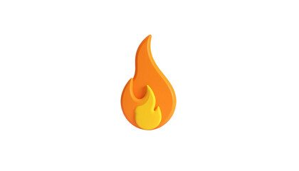 Stylized flame illustration