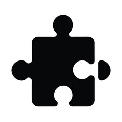 Puzzle Piece Icon Vector Illustration