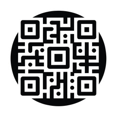 QR Code Icon Vector Illustration