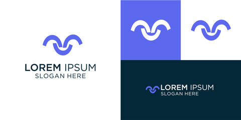 Modern linked logo design for creative businesses, stylish brand identity, and memorable company mark, ideal for tech startups and innovative ventures