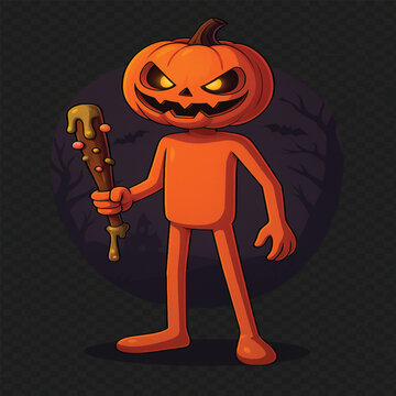 Anomali character for halloween tung tung sahur