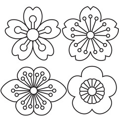 대한제국 황실의 상징 문장인 오얏꽃(자두꽃)