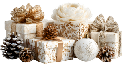 christmas decoration on white background