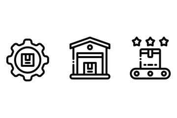 Product Management – Warehouse and Product Experience Icons