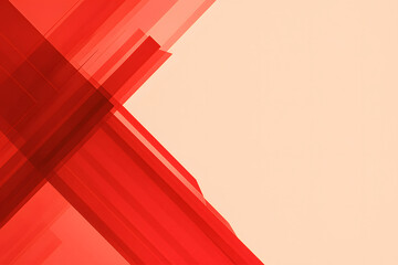 象的な赤色のジオメトリ背景デザイン