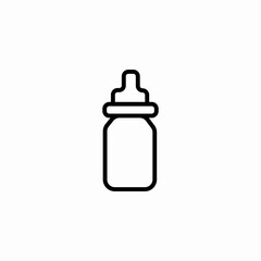 baby formula bottle icon sign vector
