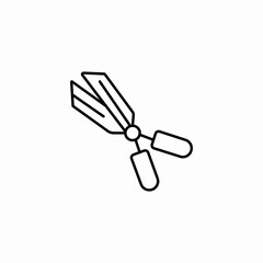 garden shears clippers icon sign vector