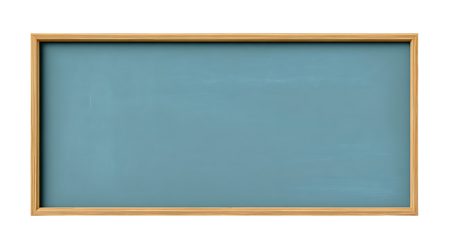 Floating Vintage Chalkboard Isolated on Transparent Background