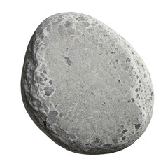 Fototapeta premium Close-up of grey, porous, textured river rock with rounded shape