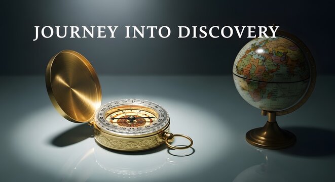 Compass and Coins &ndash; Discover Journey on Columbus Day