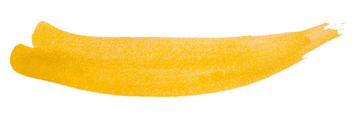 yellow watercolor background. Artistic hand paint. Isolated on transparent background.