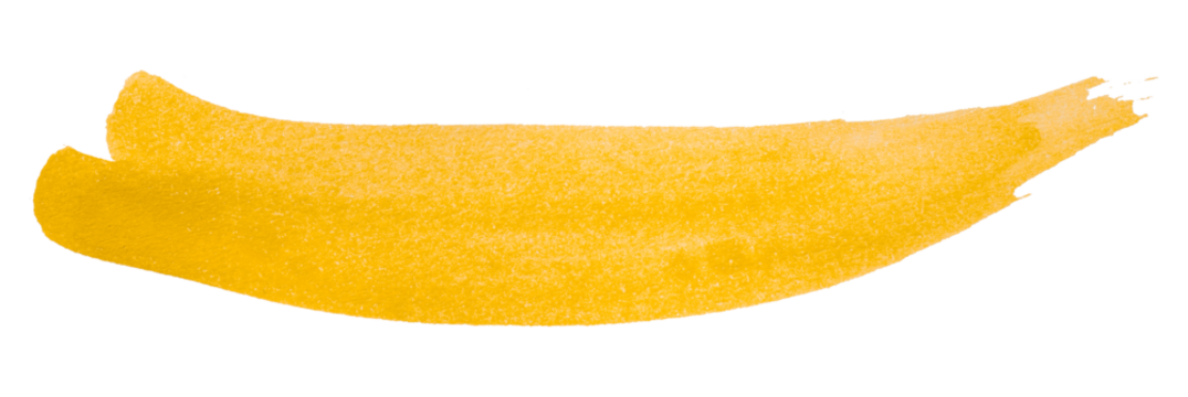 yellow watercolor background. Artistic hand paint. Isolated on transparent background.