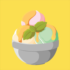 a bowl of ice cream © Cherish