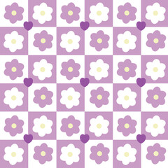 seamless background with flowers