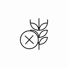 gluten free symbol icon sign vector
