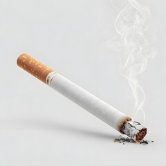 Smoldering Cigarette with Smoke