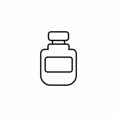 small vial bottle icon sign vector