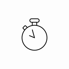 stop watch timer icon sign vector