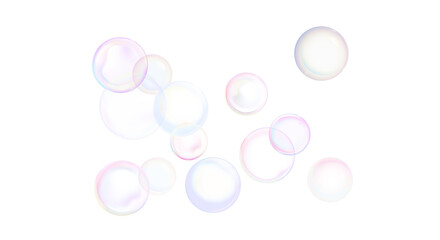 bubble in transparent image 