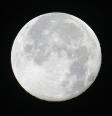 full moon in night sky