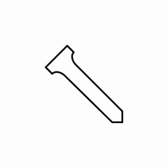 golf tee stake icon sign vector