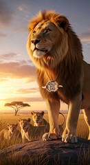 Majestic Lion King - Pride Rock and the African Savannah.