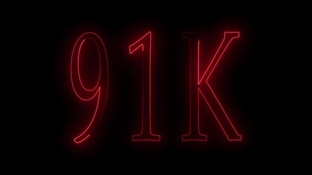 Number icon horizontal all the video minimalist numeric symbol on dark background.Digital number symbol horizontal all the video modern flat style icon .