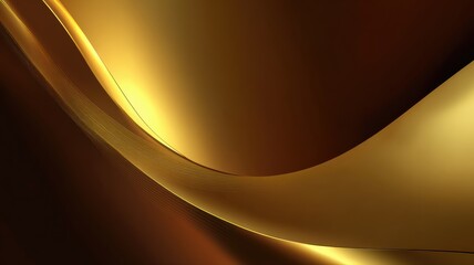 Golden abstract waves with smooth metallic curves