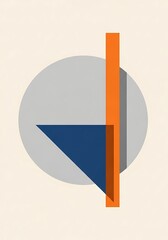 Geometric Composition - A Study in Color and Form.