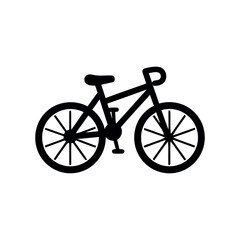 Bicycle icon isolated on white background