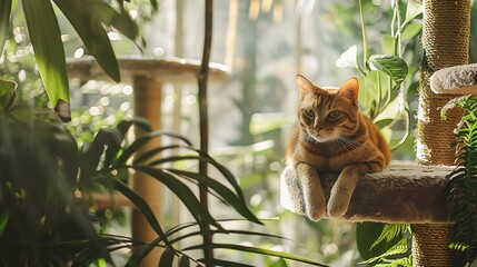 A photo of a cat tree with multiple levels.