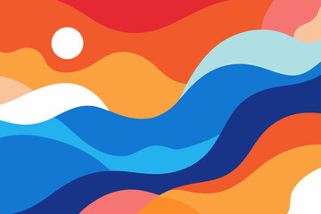 abstract watercolor gradient collage background