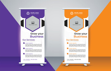New Professional corporate roll up banner template for your business