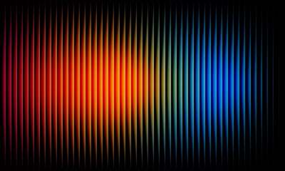 Neon Waves Through Vertical Shadows Background