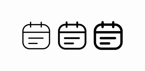 calendar date schedule icon sign vector