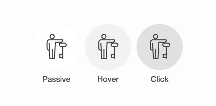 man holding key icon sign vector