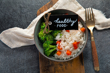 Healthy lifestyle. Dietetic menu. Vegan dishes.